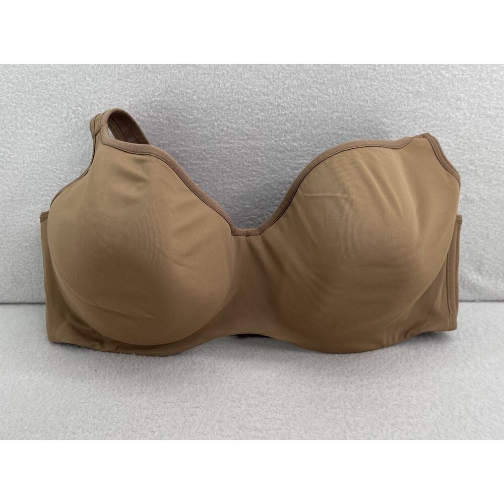 Lane Bryant Cacique Smooth Balconette Bra 40DD Nude Beige Underwire Lined